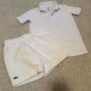 Lacoste Sport Classic White Shorts